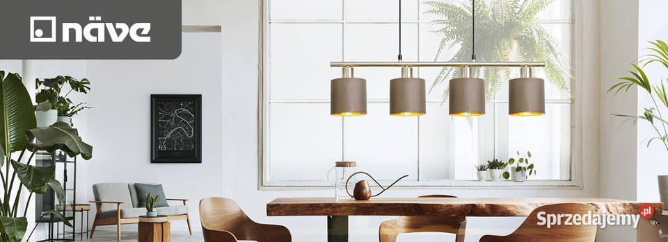 lampa wisząca żyrandol Nve Maron brązowy złoty Zamość