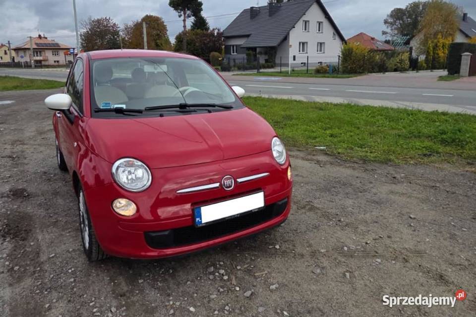 Fiat 500 czerwony klasyk 2014 Rzeszów Fiat
