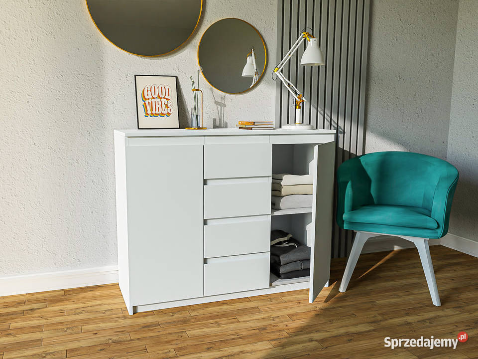 Komoda biała do sypialni z szufladami komoda dolnośląskie Wrocław