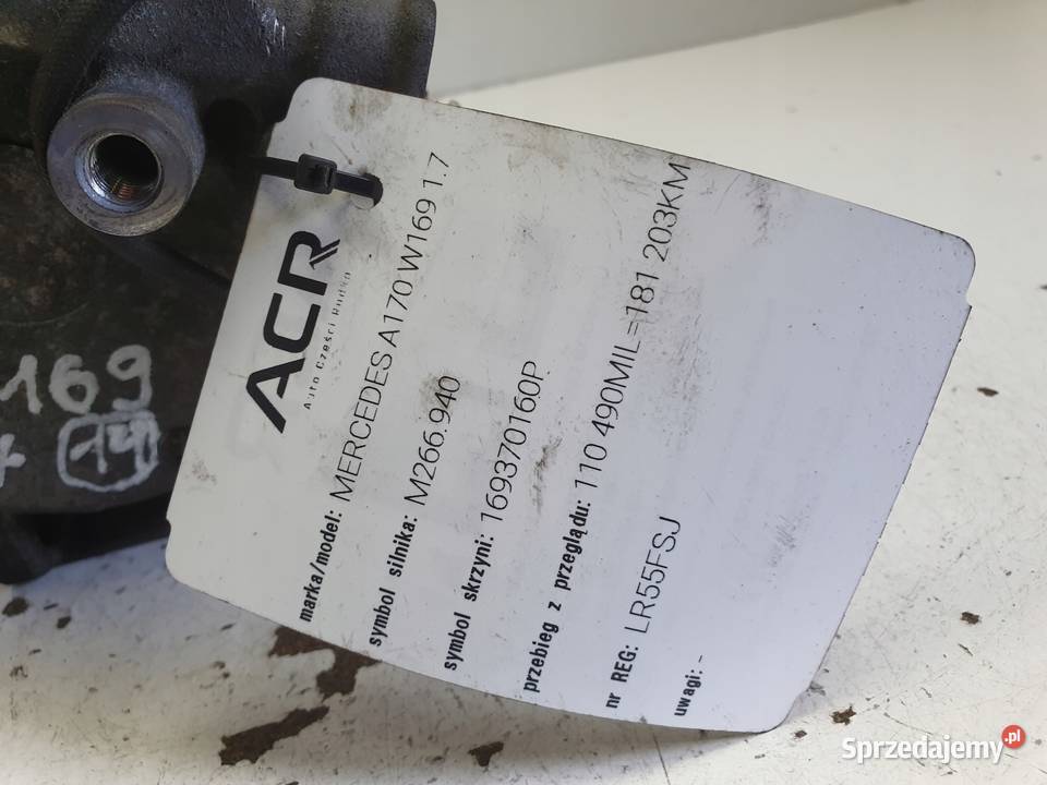 SPRĘŻARKA KLIMATYZACJI Mercedes W169 17 8V pompa Chełm