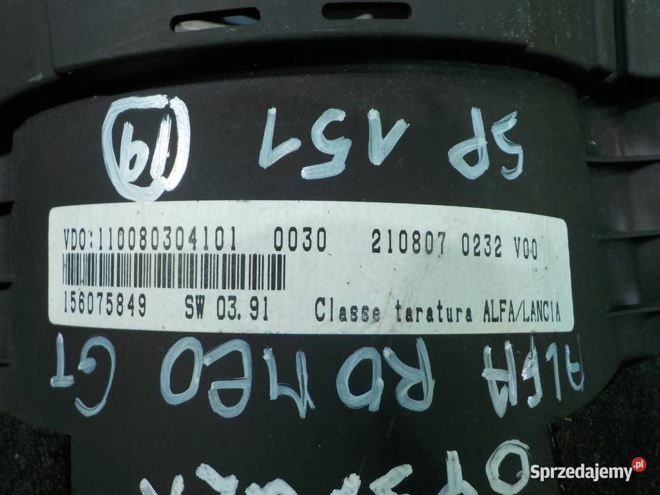 ALFA ROMEO GT 20 JTS 07r 2D licznik zegary mazowieckie Suków