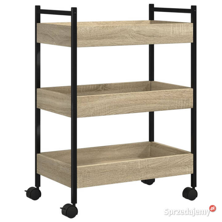 Wózek kuchenny dąb sonoma 50x30x70 materiał Warszawa