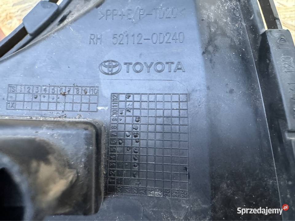 Kratka zderzaka przód prawa rh yaris IV 4 19 Motoryzacja Sieraków