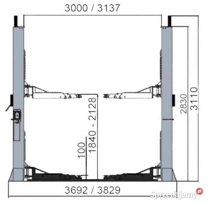 Podnośnik dwukolumnowy 55t ProGear L255ML Gorzów Wielkopolski