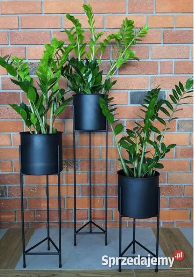 Kwietnik Metalowy Stojak na kwiaty z donicą 50 Sobienie-Jeziory