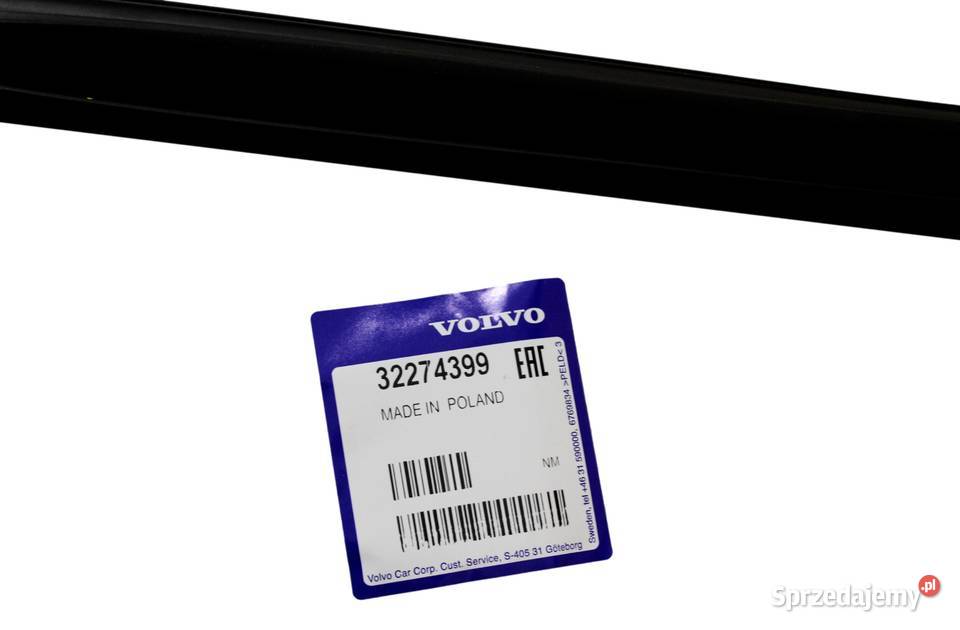VOLVO S60 III tylna lewa listwa drzwi black OE