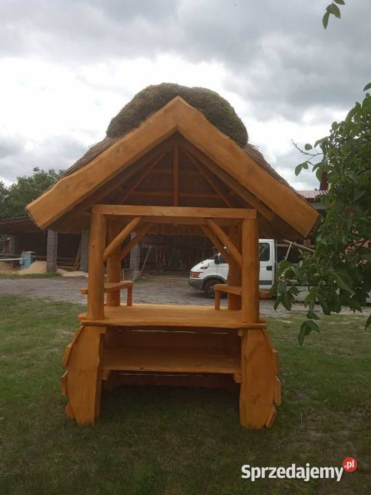 Gril budka bar pod strzechą kiosk stół Pozostałe wielkopolskie Konin