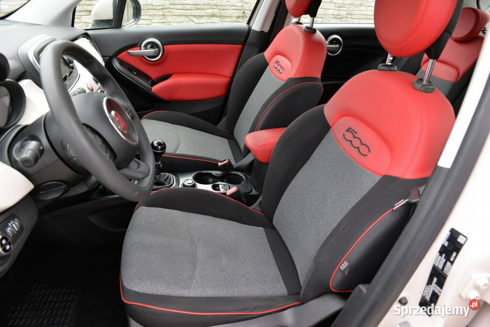 Fiat 500x 14T 140 Klima dwustrefowa Półskóra centralny zamek śląskie Dąbrowa Górnicza