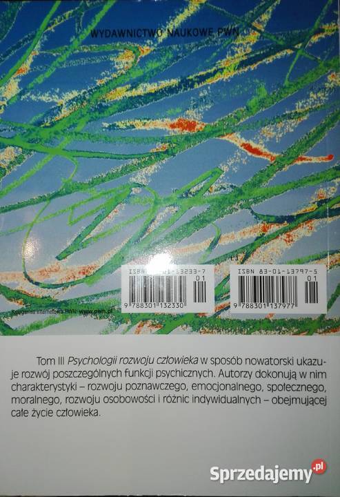 Psychologia rozwoju człowieka tom 3 Harwas nowa mazowieckie Warszawa