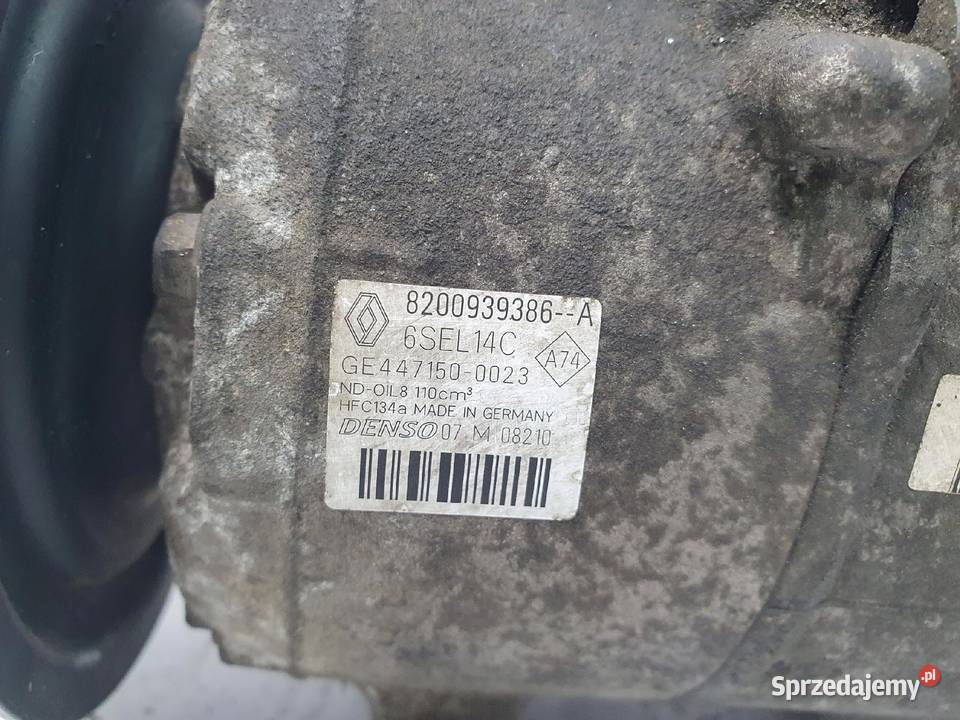 SPRĘŻARKA KLIMATYZACJI Renault Megane III Scenic Kompresory klimatyzacji Chełm