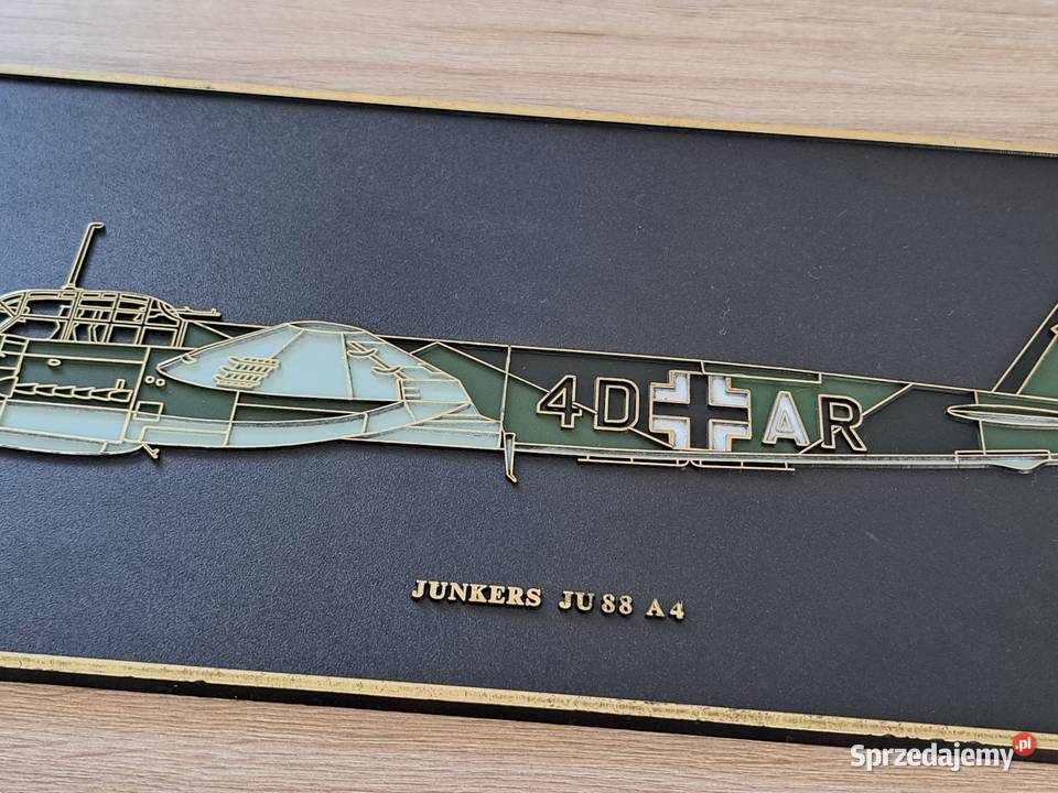 Samolot Junkers JU88 A4 Plakietka Obrazek Radom