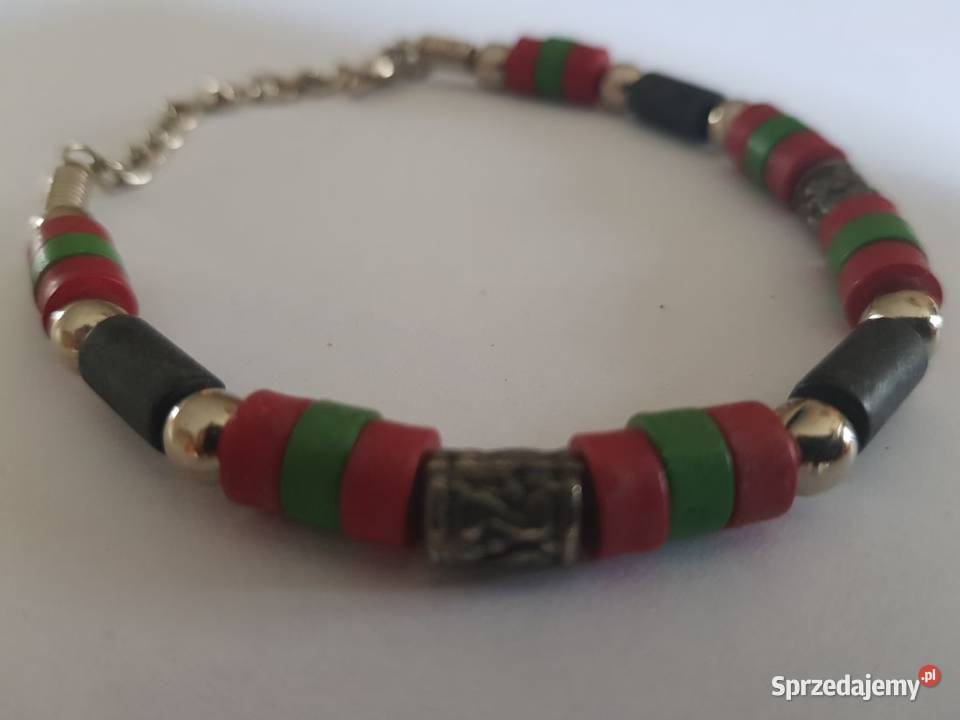 metal kamień lawa bransoletka koraliki sycylia Kielce sprzedam