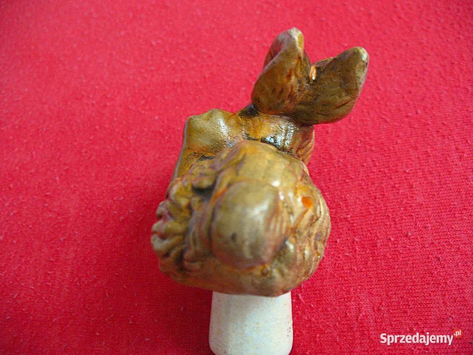 Zając 9 x 8 x 4 antyczny korek unikat brązowy mazowieckie Siedlce