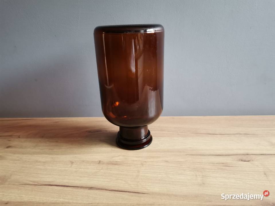 Stara apteczna butla słój szkło miodowe 2 litry Katowice