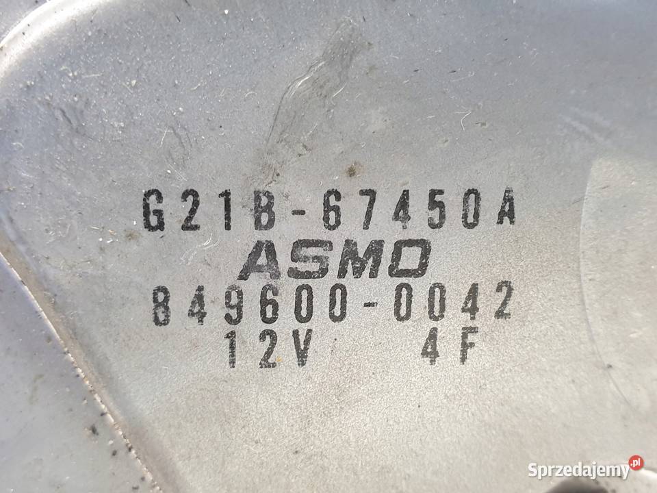 Mazda 6 I GG HTB SILNICZEK TYLNEJ WYCIERACZKI Rudka