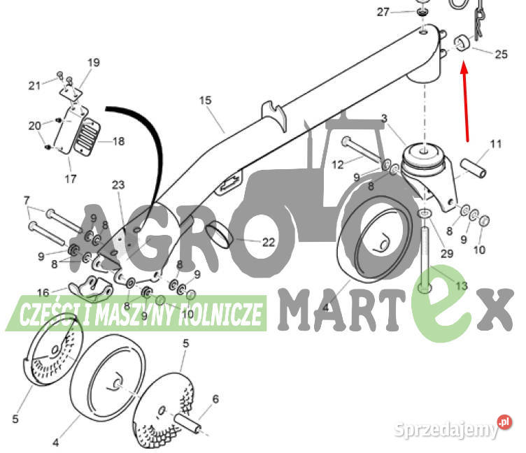 943276 ODBOJNIK GUMA AMAZONE Wichrów