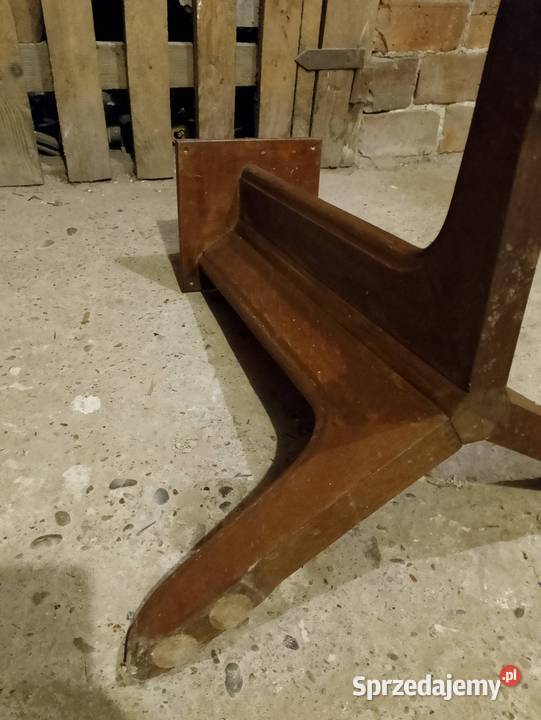 Noga drewniana do stolika kawowego