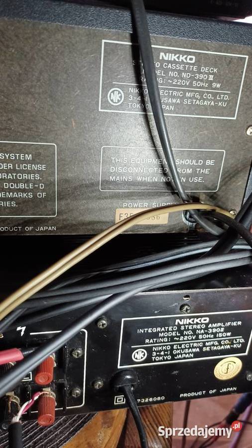 Magnetofon NIKKO ND390 IIWzmacniacz NA390 II Golub-Dobrzyń sprzedam