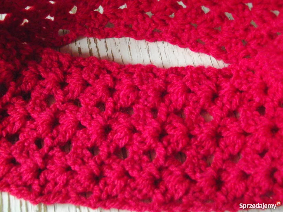 MALINOWY KOMPLET OTULACZY MITENKI I PRZPASKA Piła