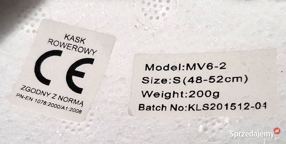 Kask rowerowy dziecięcy rozmiar S kolorowy Wieluń