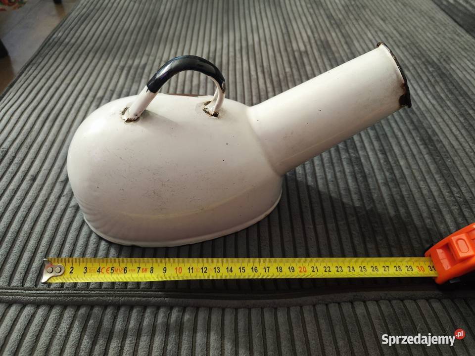 Stara kaczka emaliowa Łódź