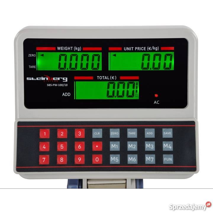 Waga cenowa kalkulacyjna do sklepu 100 10g LCD Poczesna