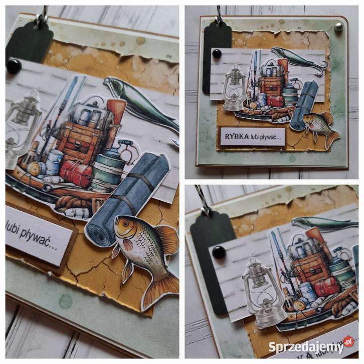 Kartka wędkarza personalizowana Dęblin