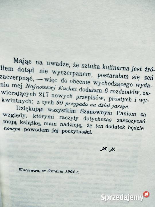 Najnowsza kuchnia przepisy kulinarne książki Warszawa
