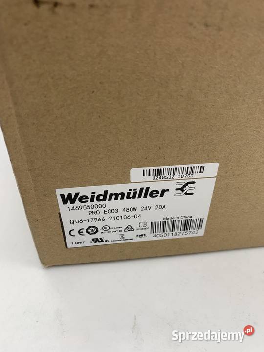 Weidmller Zasilacz DC PRO ECO3 480W 24V 20A