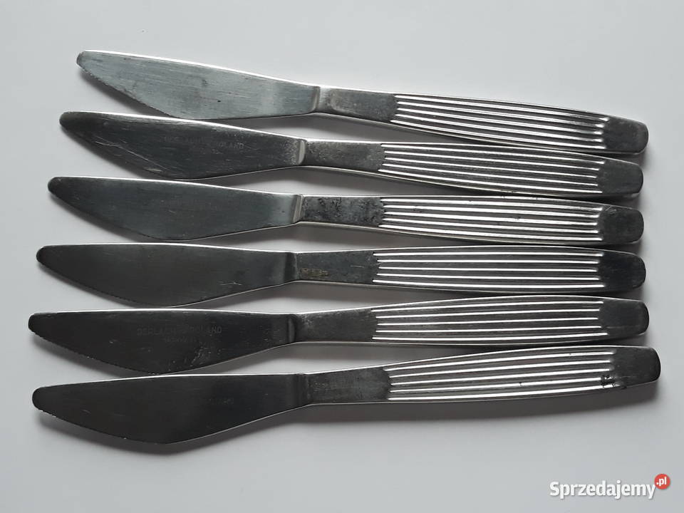 Noże obiadowe 3 PASECZKI PASKI Gerlach sztućce