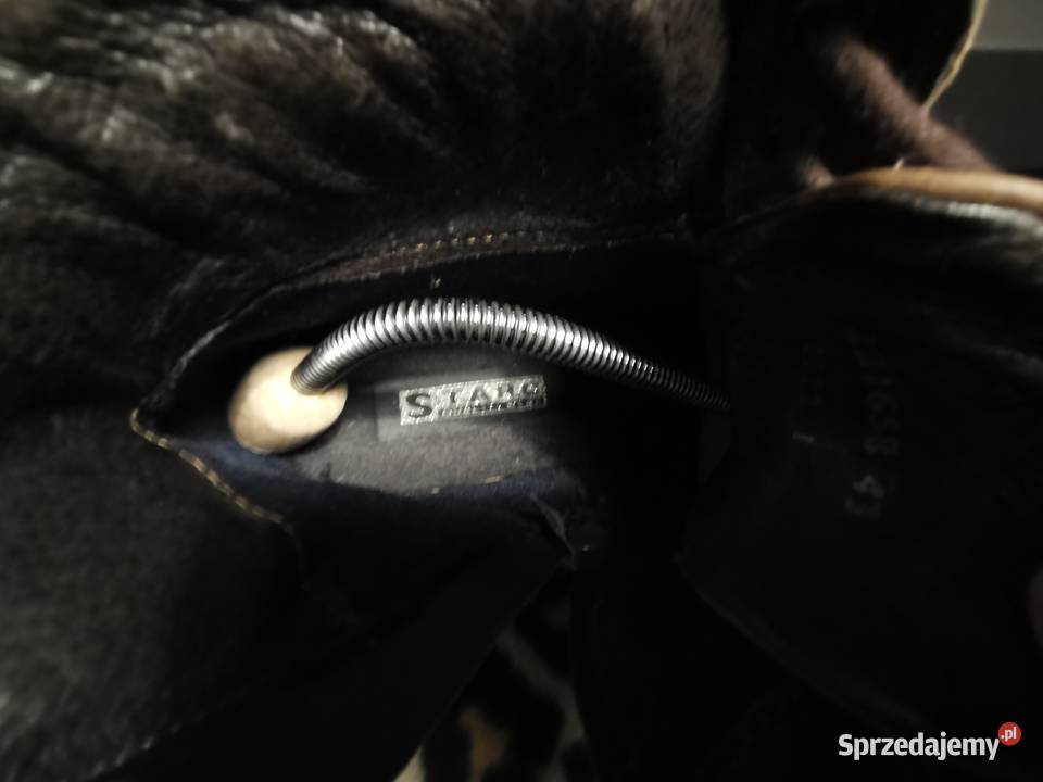 Ładne Lekkie Trapery kostkę DENIM 43 Skóra Łask