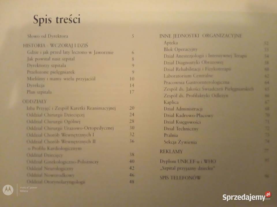 Sprzedam książkę szpital miejski w Jaworznie Bukowno sprzedam