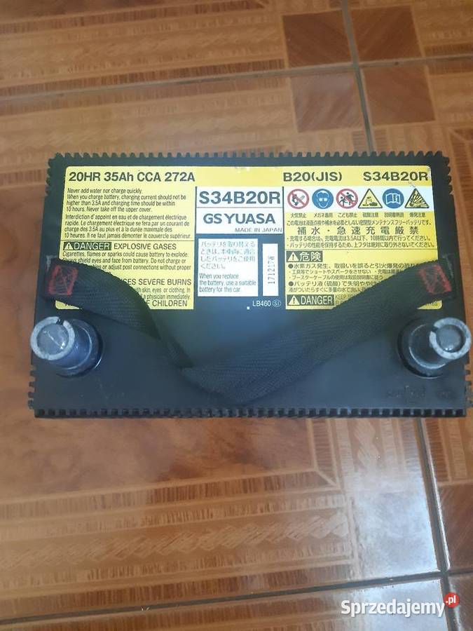 Akumulator YUASA S34B20R 20HR 35Ah CCA 272 A Ząbki