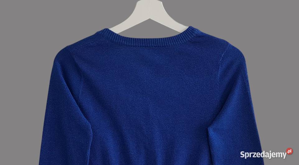 Damskie granatowe bolerko z długim rękawem Chrzanów