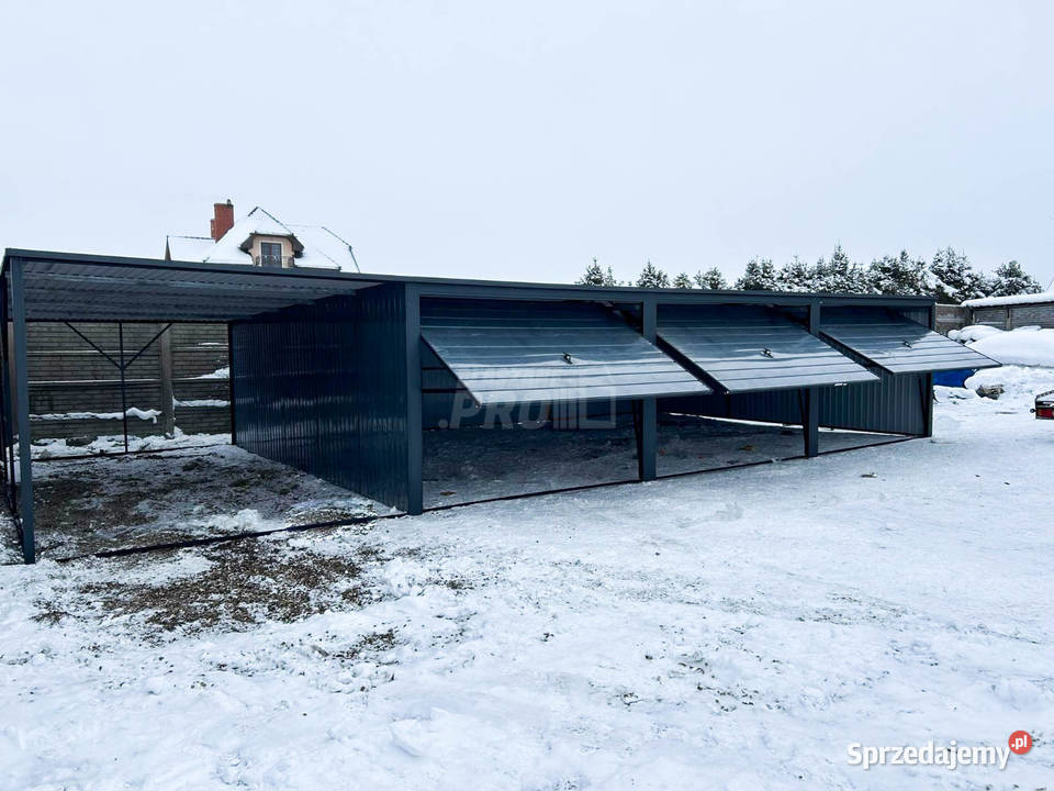 Garaż Blaszany 9x6 wiata 3x6 3x Brama uchylna 1242zł/m2 Sprzedaż