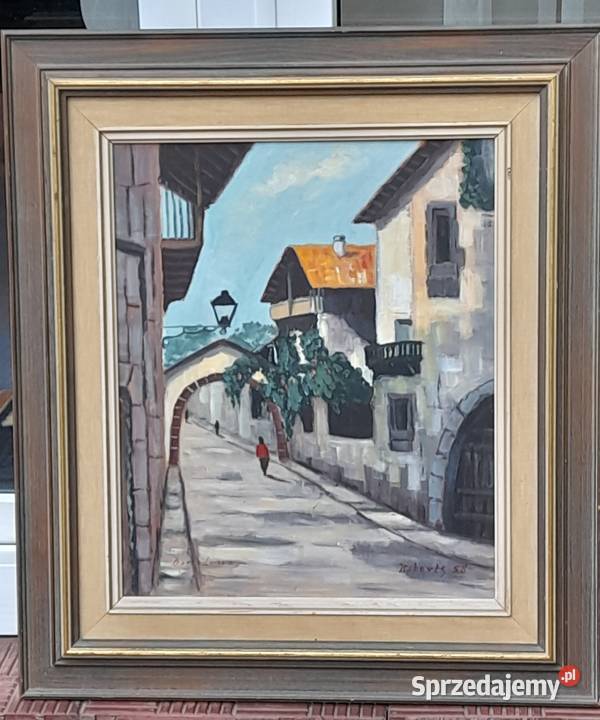 Roberts 58 Uliczka w Barcelonie obraz olejny