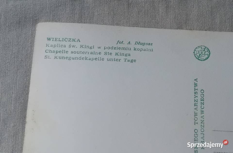 Pocztówka Wieliczka kaplica Św Kingi w kopalni Antyki, Sztuka, Kolekcje Koźminek