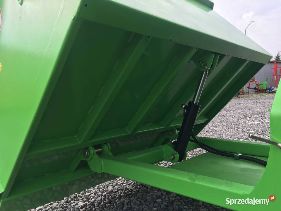Skrzynia transportowa z wywrotem przyczepka Budków