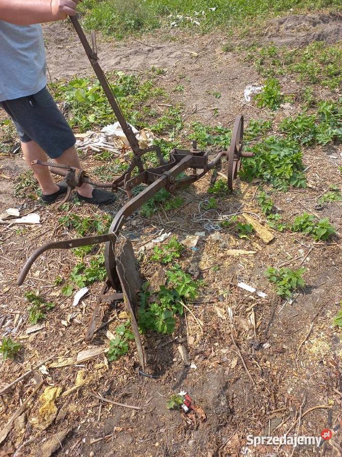 Niemiecki zabytkowy pług konny warmińsko-mazurskie Rozogi