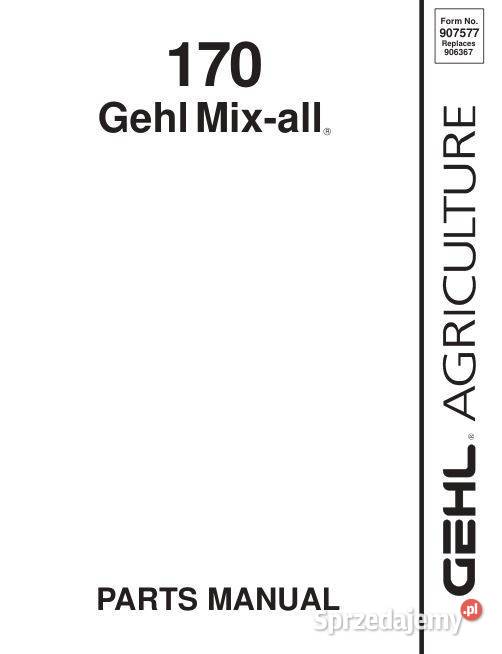 GEHL MIX 95 115 100 125 120 130 135 170 katalog Kielce