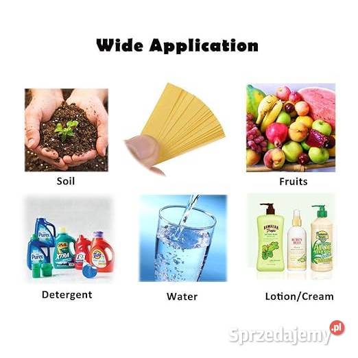 Tester na PH wody Papierki Lakmusowe 80 sztuk mazowieckie Płock