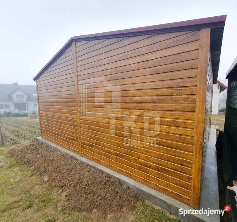 Garaż Blaszany 6x6 2x Brama uchylna Radom
