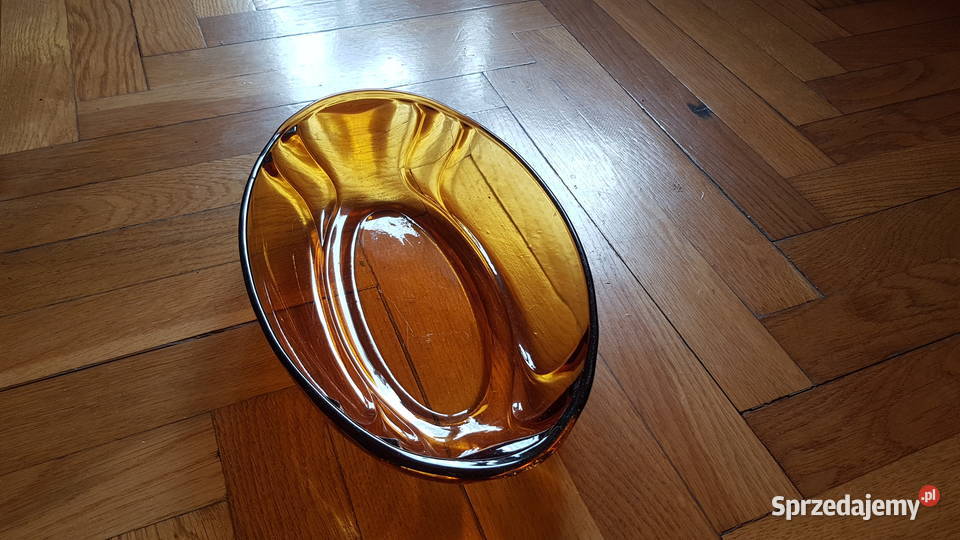 Stary miodowy półmisek Art deco Myszków