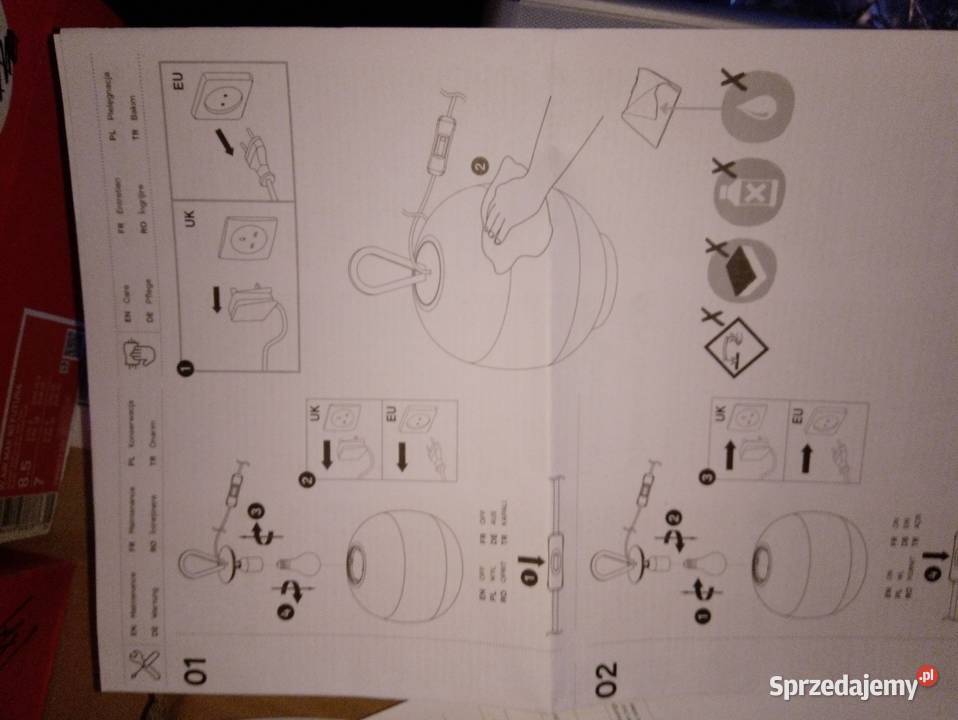 Lampa stołowa okrągła oryginalny design nowa mazowieckie Mińsk Mazowiecki sprzedam