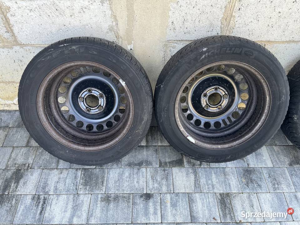 Koła stalowe Opel 16 5x110 ET 37 z oponami Samochodowe Łęki Strzyżowskie sprzedam