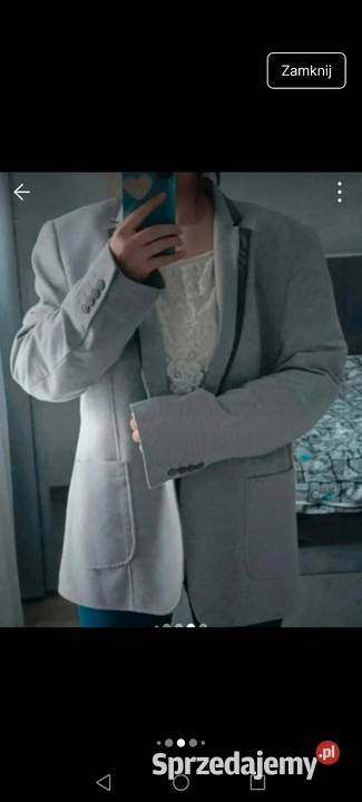 Marynarka szara o kroju męskim Pinterest Old Krosno