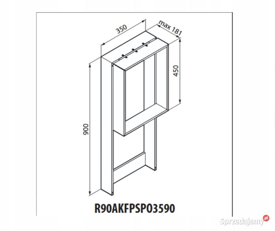 Wewnętrzna półka prysznicowa i reling na ręcznik Bydgoszcz