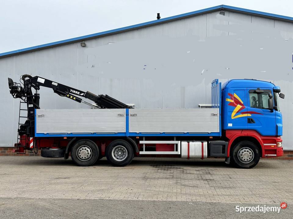 Ciezarowy skrzynia z dzwigiem Scania 400KM Skrzynie Warszawa