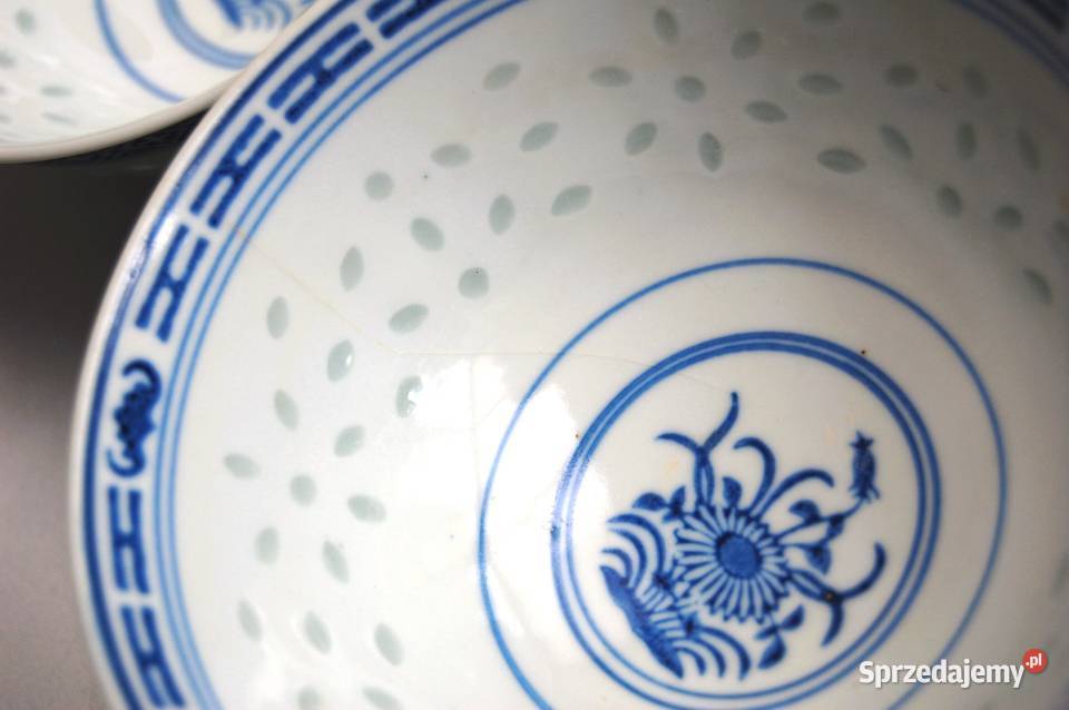 Chińska porcelanowa miska 4 porcelana ryżowa Lublin sprzedam