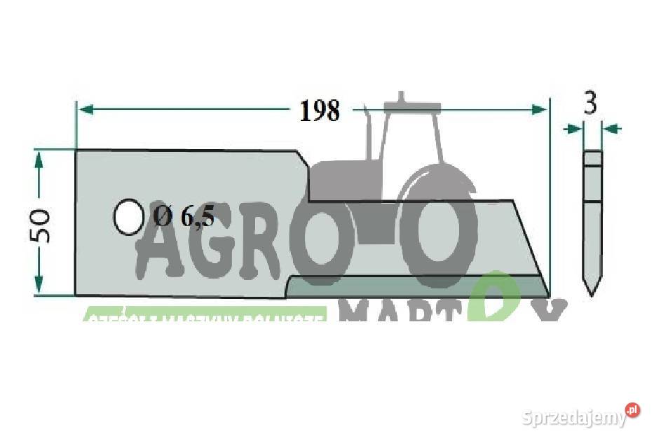 Z59020 HXE13023 80746805 NÓŻ SIECZKARNI GŁADKI nieuszkodzony Wichrów sprzedam